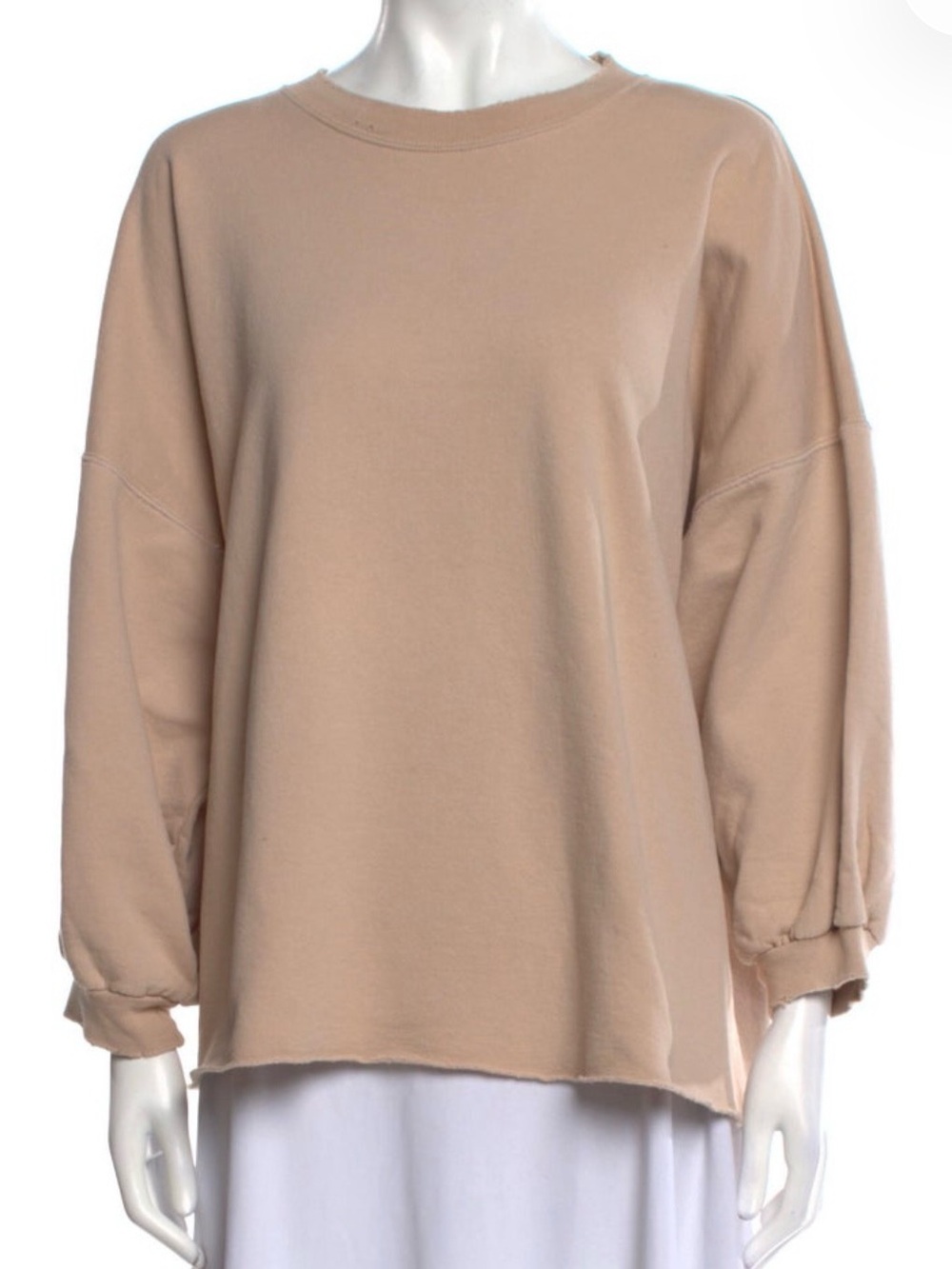 Rachel Comey Oversized Crewneck Sweatshirt in Beige